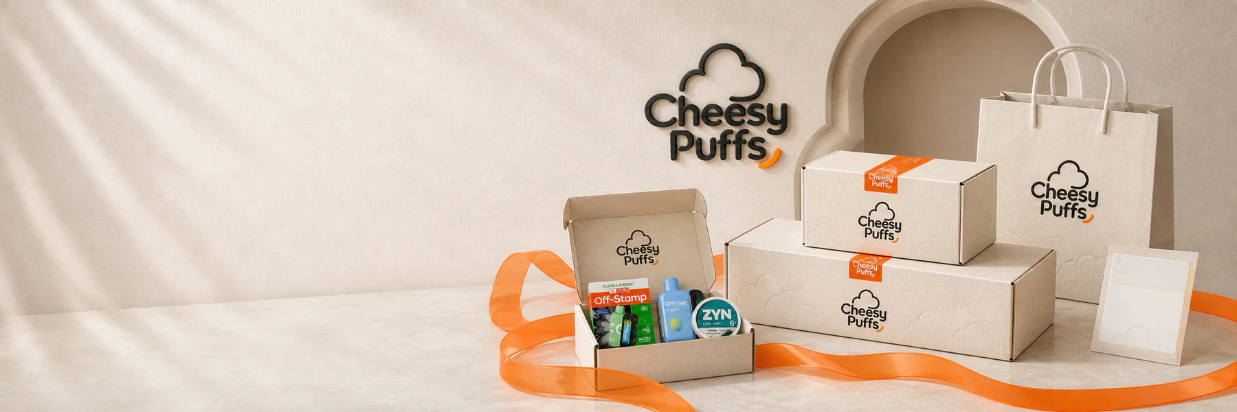 Shipping policy visual for Cheesy Puffs