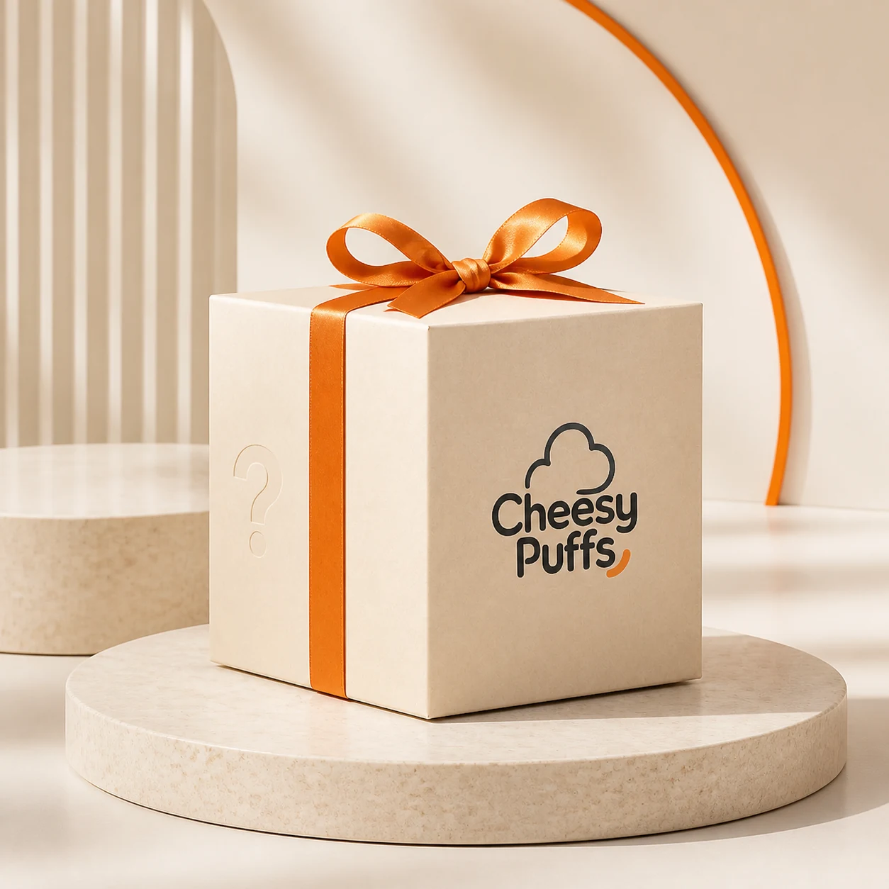 Cheesy Puffs Mystery Box product render